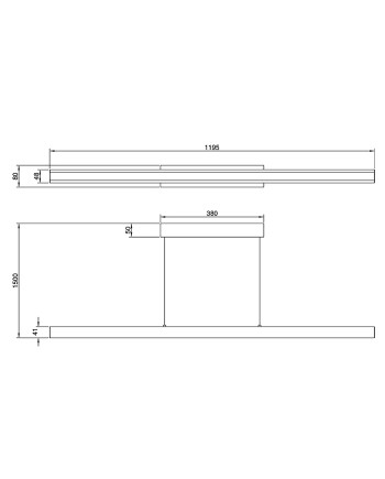 LINEAL * LÁMPARA LED 24W ORO